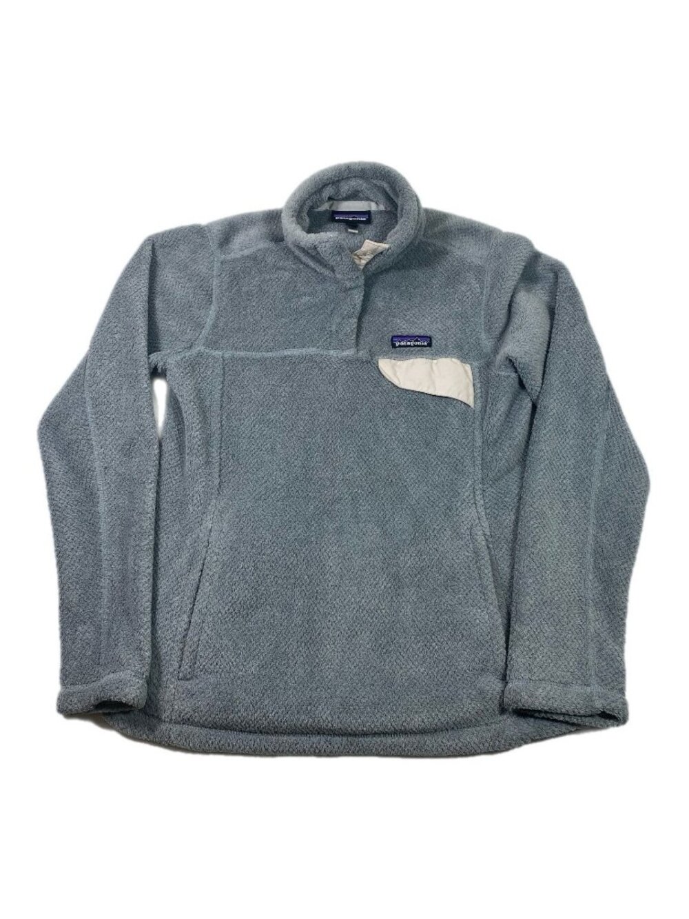 Patagonia ReTool Snap-T Pullover Fleece Sweater Womens Gray Medium Pockets
